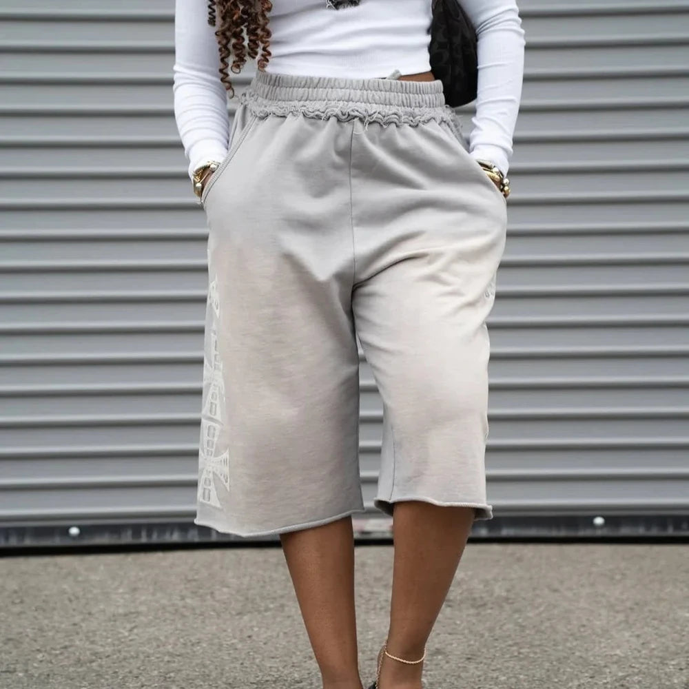 Trendy Streetwear Jogger Shorts