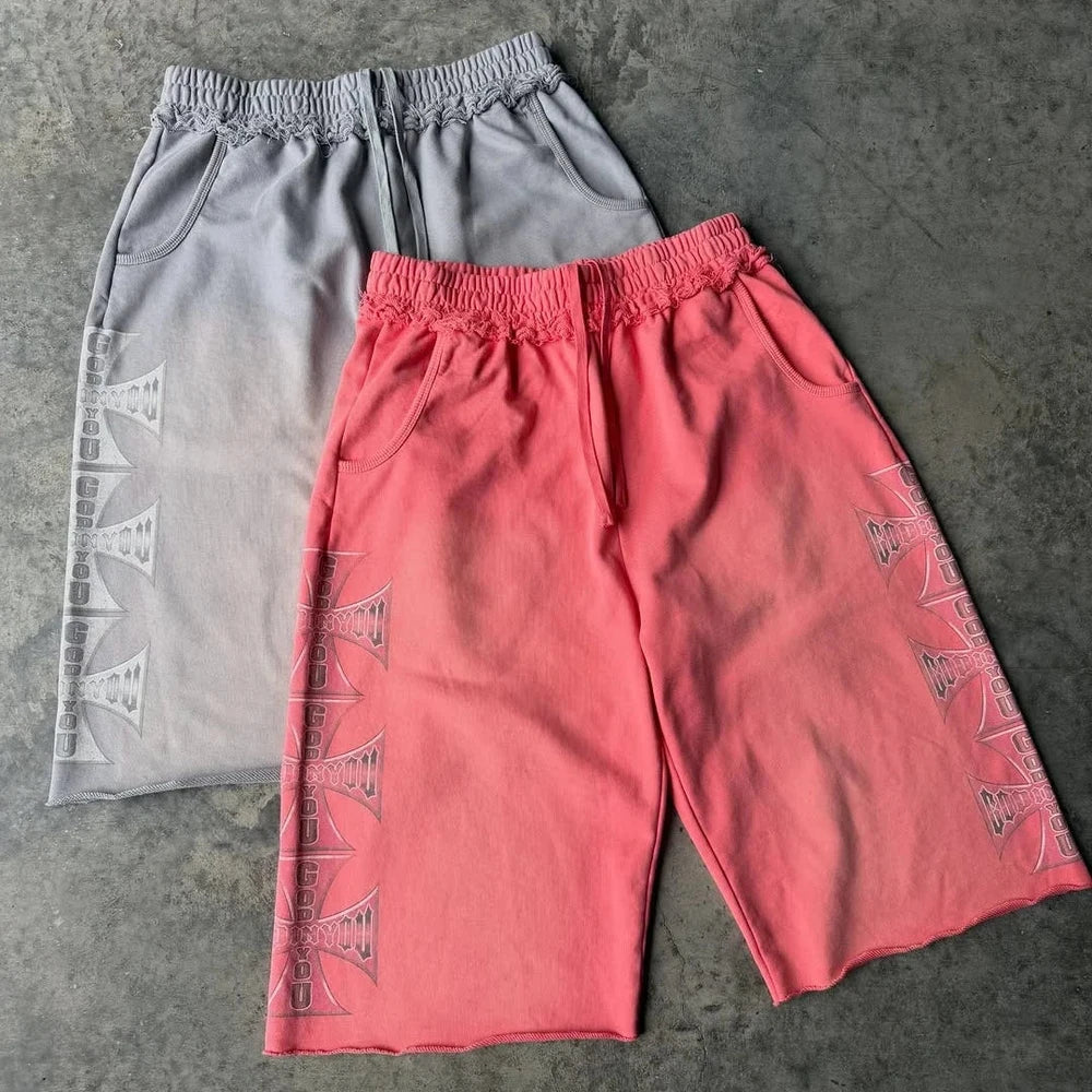 Trendy Streetwear Jogger Shorts