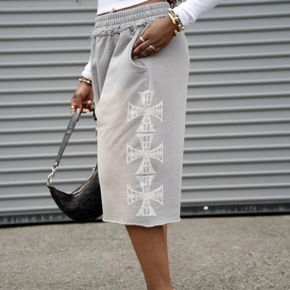 Trendy Streetwear Jogger Shorts