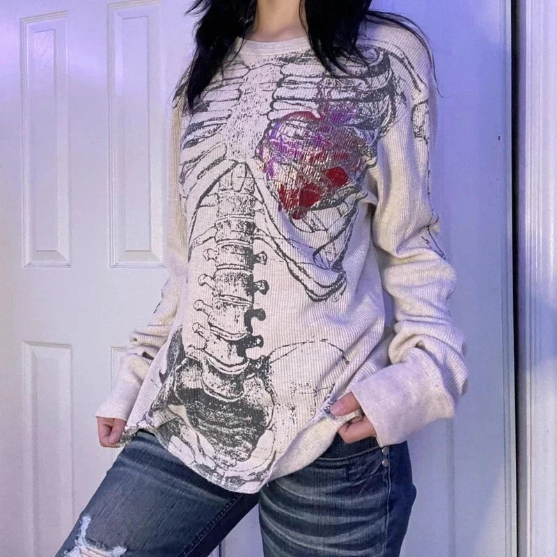 Gothic Skeleton Graphic Tee