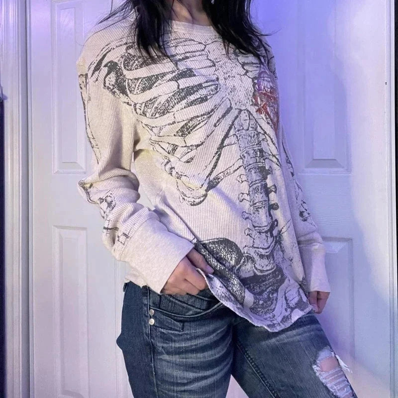 Gothic Skeleton Graphic Tee