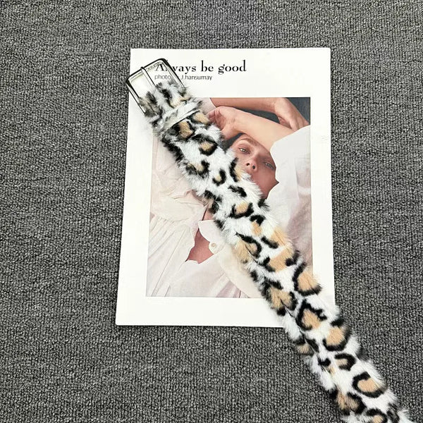 Stylish Pink Leopard Belt