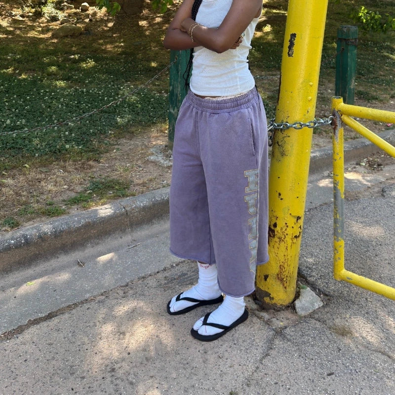 Imperfect Retro Purple Sweatpants