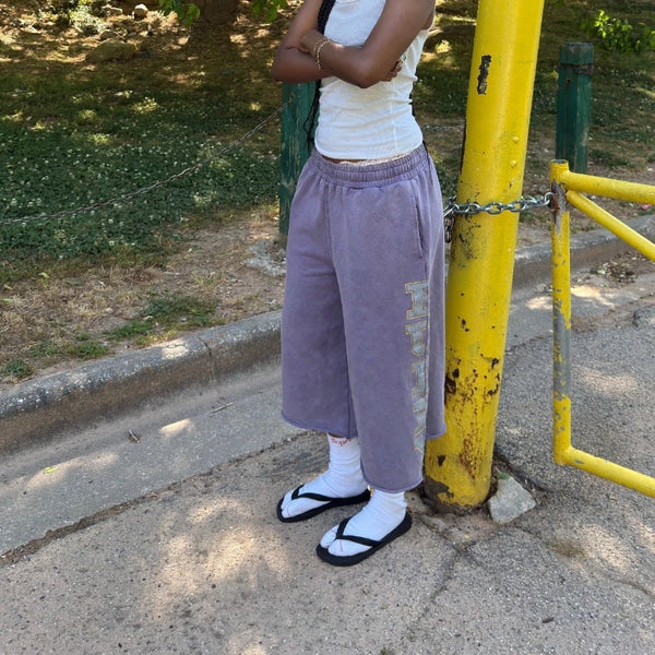 Imperfect Retro Purple Sweatpants